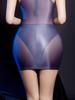 Sexy Dames Open Kruis Hoge Uitsnijding Bodysuit Doorzichtig Olie Glanzend Elastisch Sexy Dienstmeisje Panty String Yoga Vormgevend Leotard