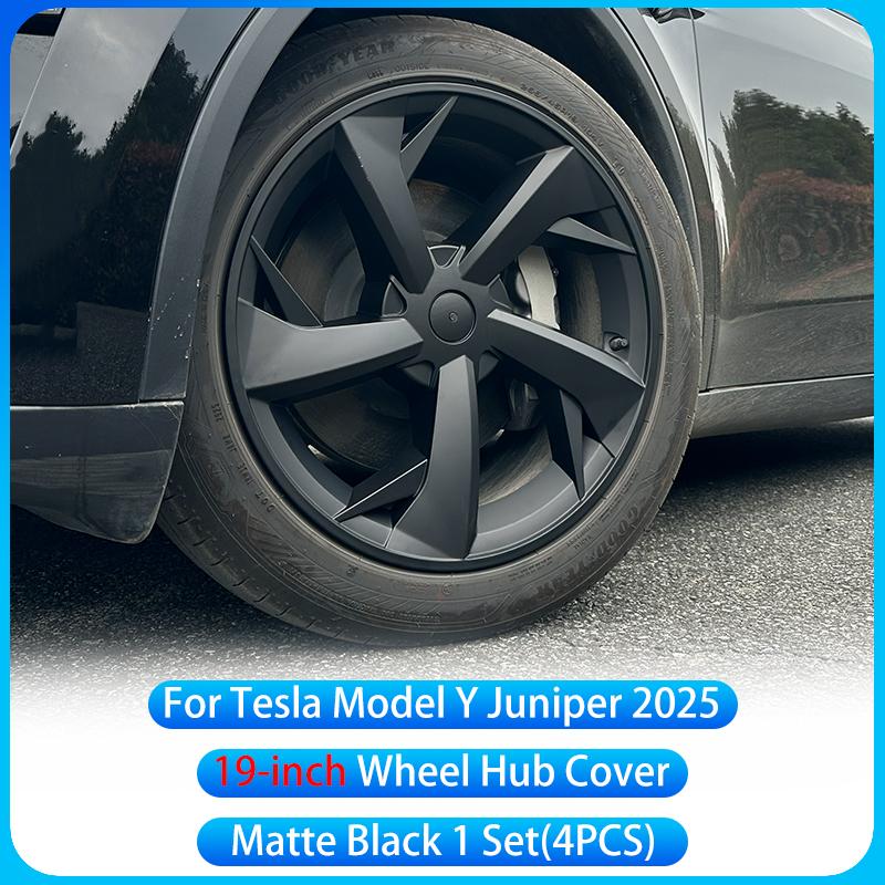 For Tesla Model Y Juniper 2025+19 inch Wheel Cover High Performance Wheel Cover Replacement Wheel Cover Decorative Accessories Tesla