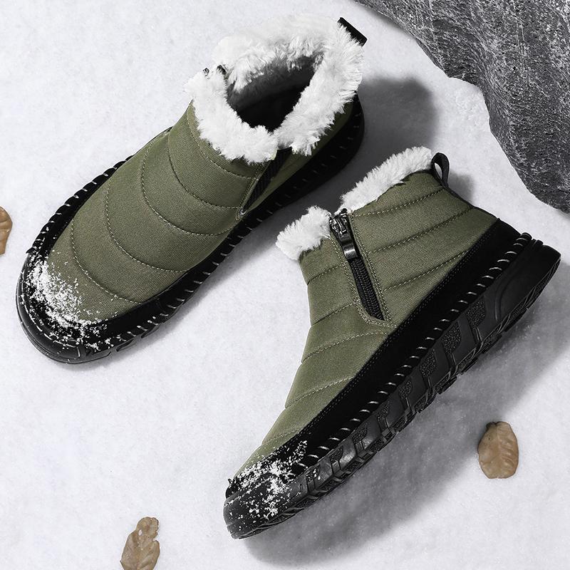 Super Warm Winter Cotton Shoes Casual Ankle Boots For Men Snow Boots