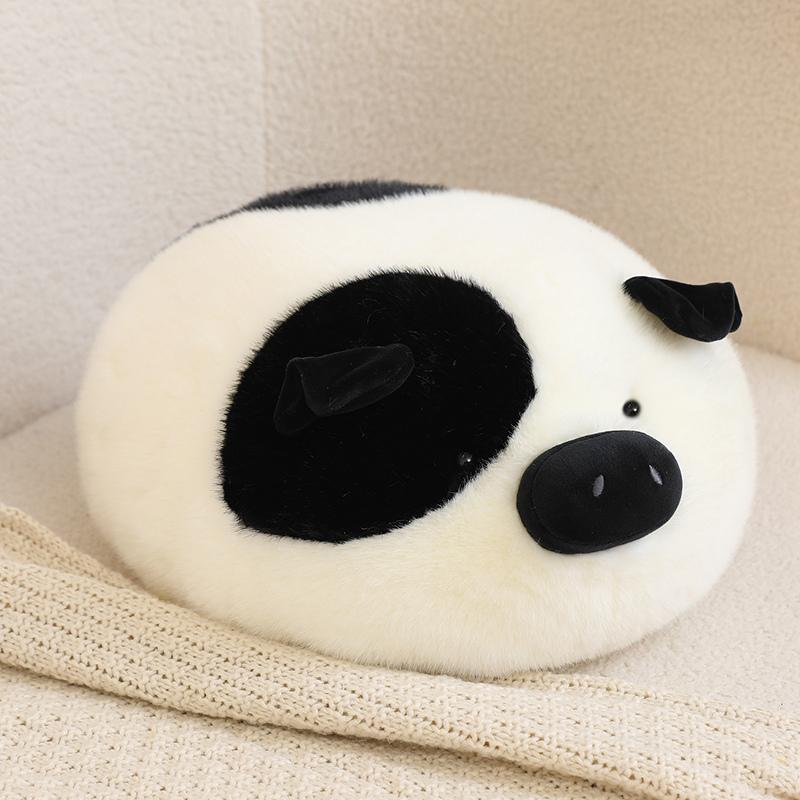Kawaii Cat Plush Toy Cow Plushie Throw Pillow Soft Pig Stuffed Doll Toy Home Decoration for Friends Birthday Gift