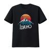 Vintage Idaho ID Mountains Outdoor Wildness Retro T Shirt Vintage Washed Fashion Unisex Top For Everyday Wear Graphic Versatile