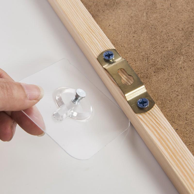 10 ks bezdierovacích skrutiek Silná samolepiaca prísavka Háčiky na stenu Vešiak na kuchynské kúpeľňové náradie