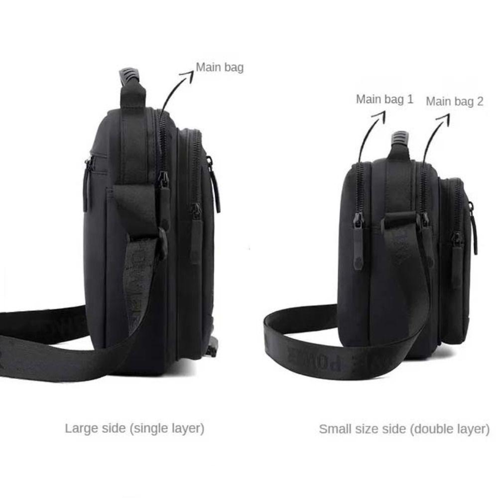 Nylon Fabric Man Messenger Bag Big Capacity Male Crossbody Bag Men's Shoulder Bag  Outdoor Travel
