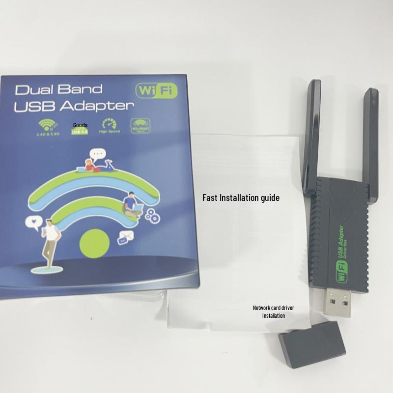 USB Dual-Band 5G Wireless Network Card with Bluetooth Receiver