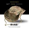Wzjp Wzjp Boonie Hat Rounded Hat Fisherman Sun Hat Summer Fishing Men's Multi-Color Military Fan Outdoor Hat Breathable