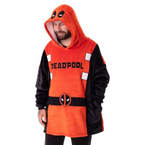 Deadpool Unisex Adult Blanket Hoodie