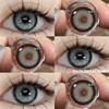 Eyeshare 1Pair Color Contact Lenses for Eyes Natural Blue Colored Pupils Green Eye Color Lens Gray Contacts Brown Lenses Yearly