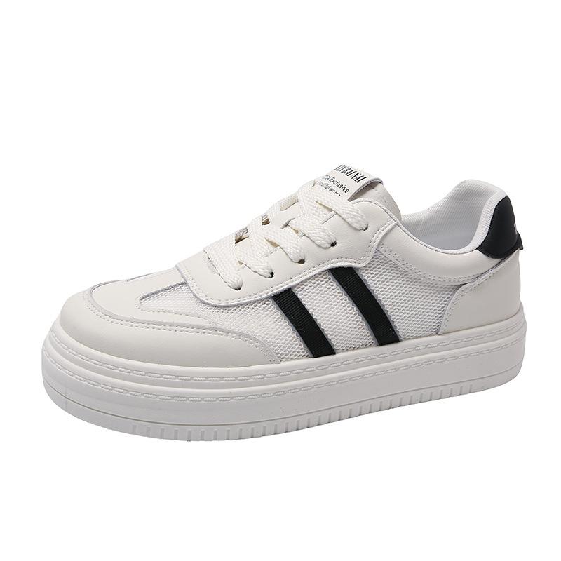 Spring and summer new heightening breathable student board shoes women's shoes casual versatile trendy single shoes Korean versionof white shoes women