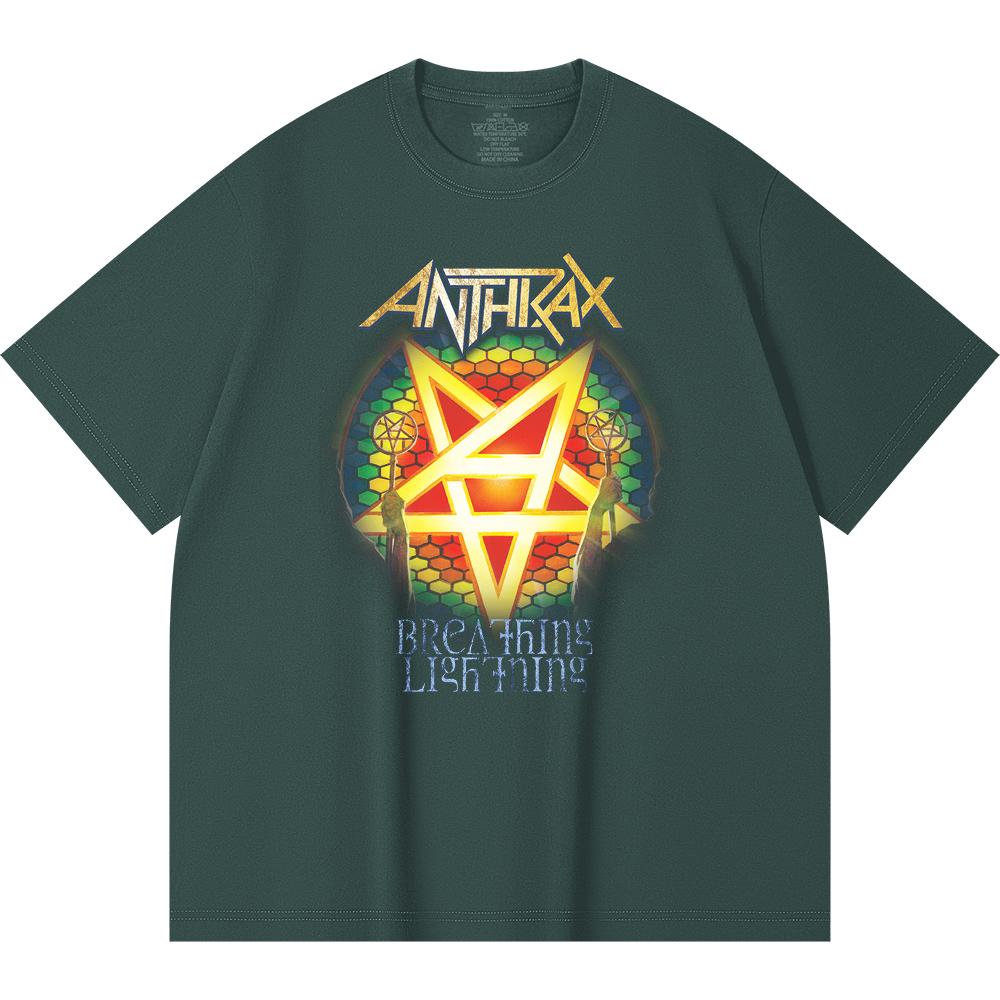 230 Gsm 100% Bomuld Heavy Metal T-shirt Rockband Populær Musik Print Unisex Tung Bomuld T-shirt