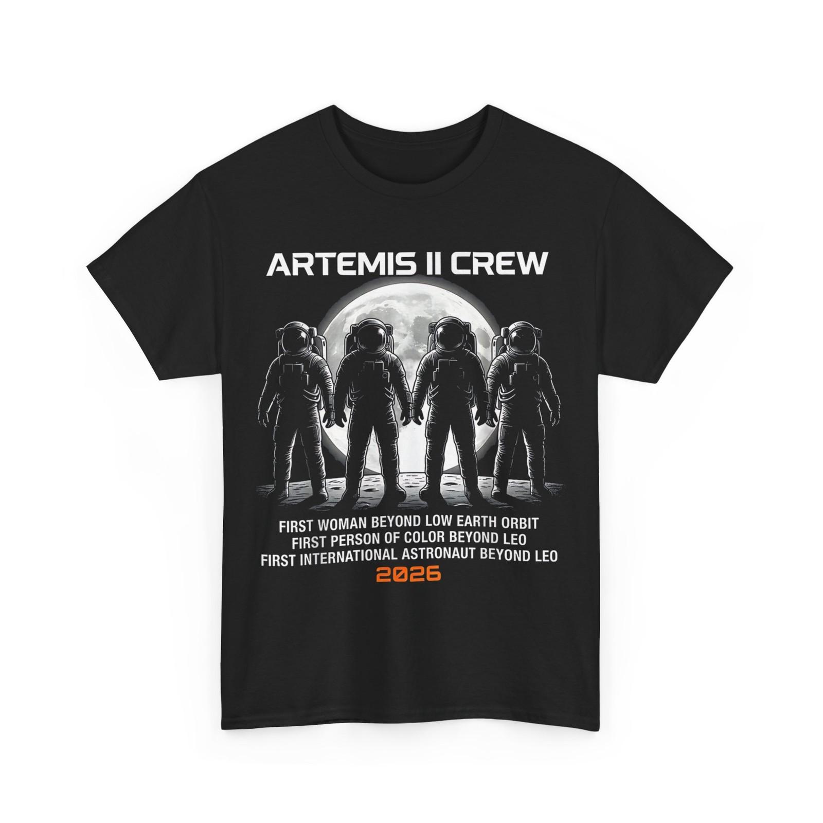 Artemis 2 Astronaut Moon Landing Space Lovers Shirt M