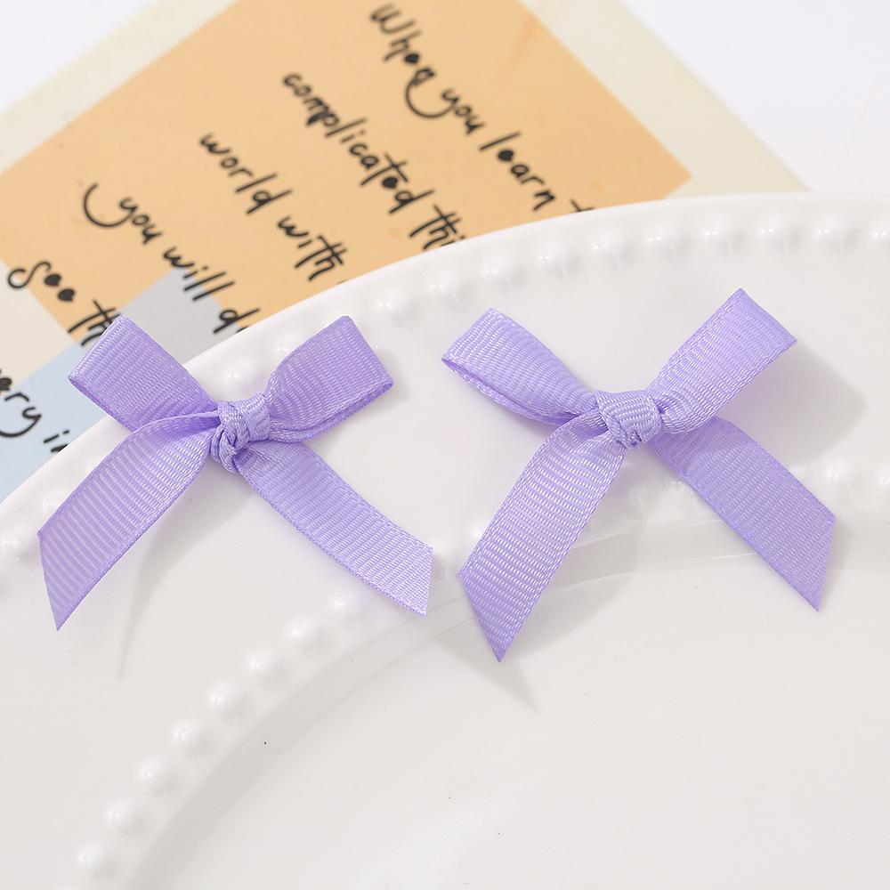 8cm Self-Adhesive Satin Bow Pre-Made Decorative Grosgrain Ribbon Bows for Favor Gift Box Wrapping