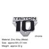 3D Car Styling V6 V8 Triton V10 for F150 F250 F350 Mustang Shelby GT 350 500 Cobra Car Hood Fender Trunk Rear Nameplate Decal Emblem Badge Sticker