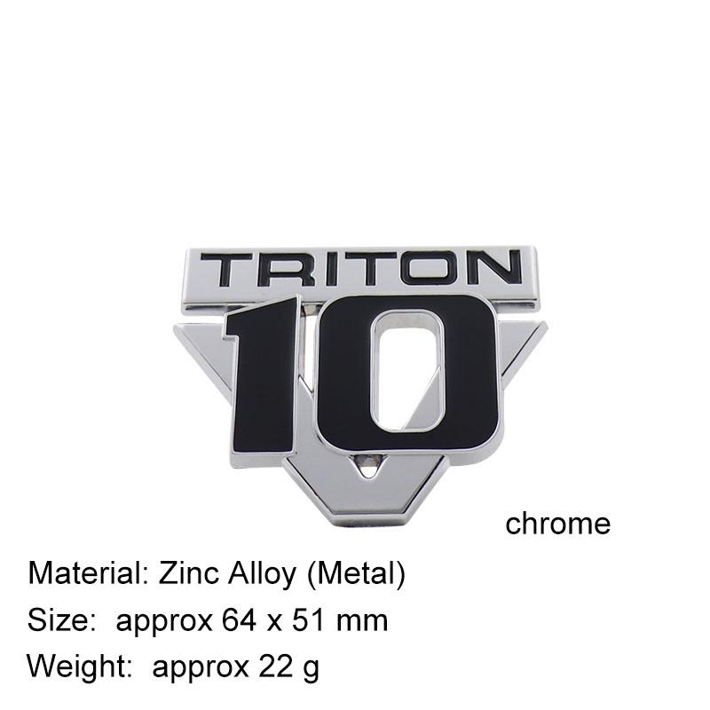 3D Car Styling V6 V8 Triton V10 for F150 F250 F350 Mustang Shelby GT 350 500 Cobra Car Hood Fender Trunk Rear Nameplate Decal Emblem Badge Sticker