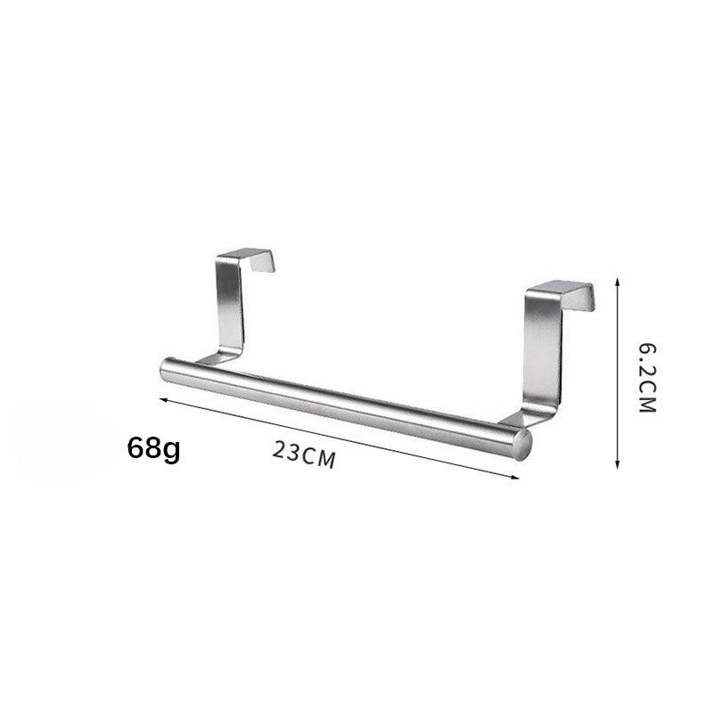 

Stainless Steel Towel Rack Bathroom Towel Holder Stand Kitchen Cabinet Door Hanging Organizer Shelf Wall Mounted Towel Bar