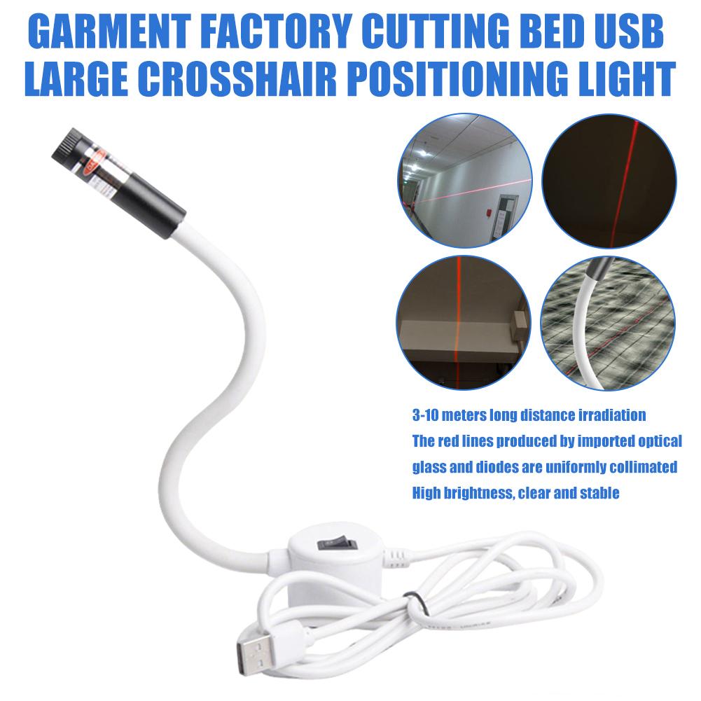 Garment Factory Cutting Bed USB Large Crosshair/Linear/circular Infrared Positioning Light, Magnetic Woodworking Marking Tool