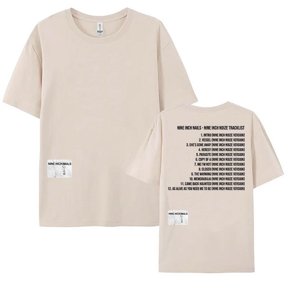 T-shirt Traccia Nine Inch Noize Nine Inch Nails Boys Noize T-shirt Estive Unisex Streetwear Girocollo Manica Corta Magliette in Cotone