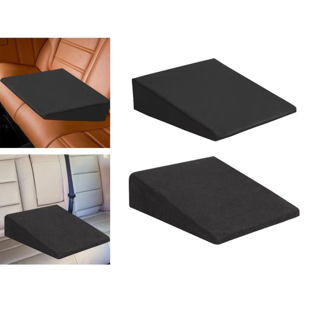 2 Stück Abgewinkeltes Design Rücksitz-Nivellierungsmatte Atmungsaktives Auto Rücksitz Keilkissen Für Auto Outdoor Reise