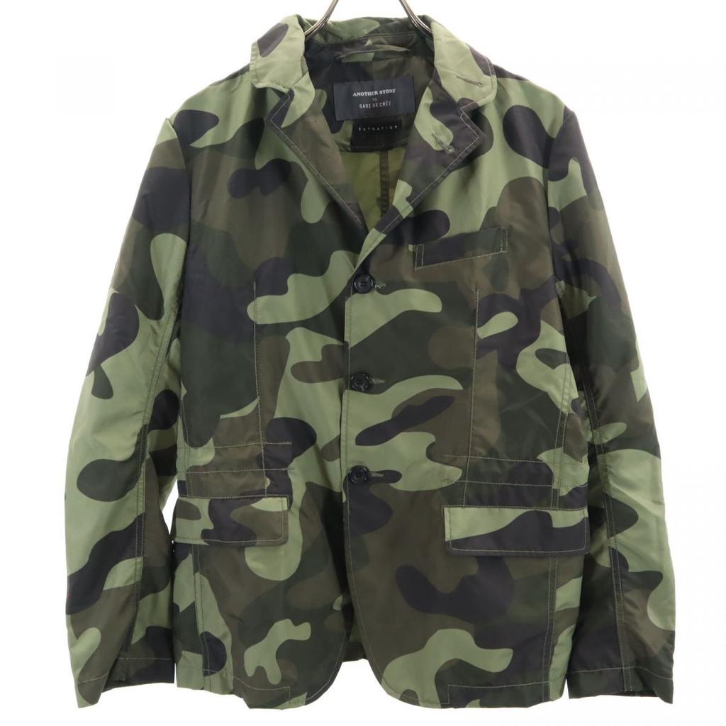 ESTNATION Another Story by Sage De Clé Collaboration Camouflage Long Sleeve Tailored Jacket Men's Used