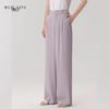 RUILAIYI Women's Solid High-Waist Drape Wide-Leg Long Pants DH051