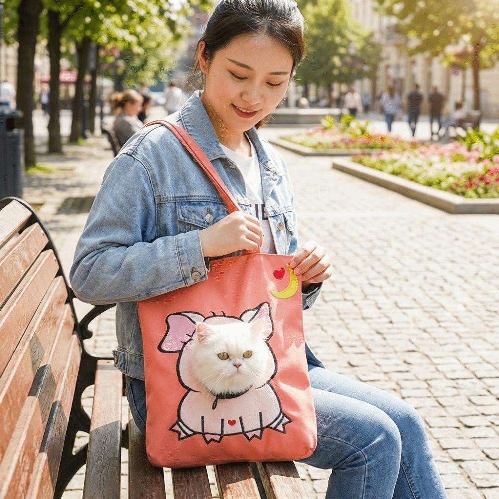 Soft Lining Pet Outing Bag Breathable Puppy Sling Bag Lightweight Dog Backpack Pet Outings