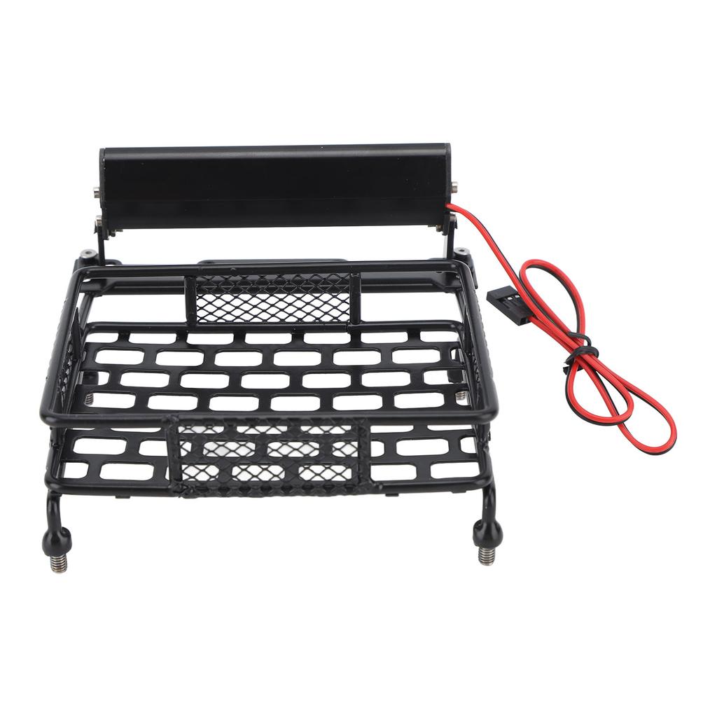 RC Car Roof Rack Luggage Carrier with LED Light for Traxxas for Axial RC Car Upgrade Parts Accessories