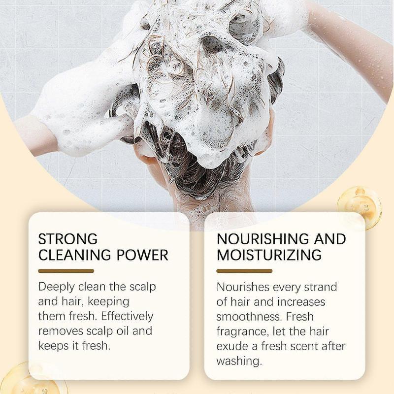 Vyživující šampon, denní čištění a péče pro poškozenou pokožku hlavy a vlasy, vyživuje, hydratuje a zjemňuje vlasy