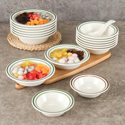 Hong Kong Style Melamine Dessert Bowl Thickened Plastic Sugar Bowl Multi-size Creative Rice Ramen Bowls Kitchen Tableware Tools