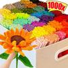 100-500pcs Chenille Stem Wire for DIY Crafts, Bendable Fuzzy Stems for Models Home Decor, Bendable & Twistable