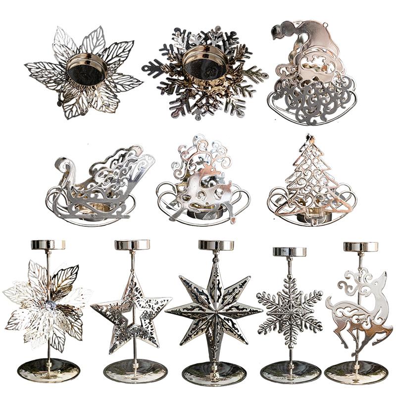 Christmas Candlestick Christmas Decorations Home Decor Elegant Classic Christmas Theme Scene Setting Various Styles