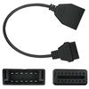 DYS Auto Shop 12 Pin auf 16 Pin OBD2 Diagnosekonverter Adapterkabel Leitungsanschluss für GM