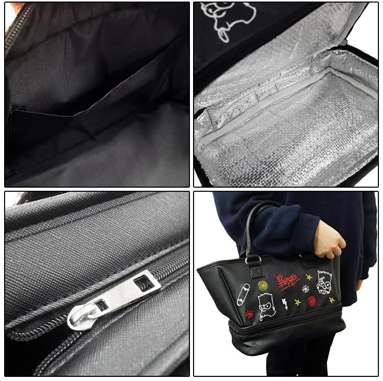 Marushin Simpsons Graffiti Black Tote Bag H22 X W32 X D15cm (Product Code 2485000000) Approx. (excluding Handles)