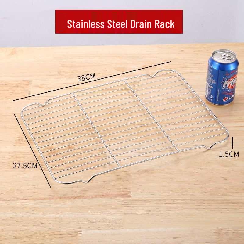 304 Stainless Steel Rectangular Tray for Steamed Fish, Rice, Chee Cheong Fun, and Baking