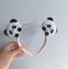 Adorable 2026 Panda Hair Accessory: Cute Round Headband & Funny Clip for Girly Wash Face Routine
