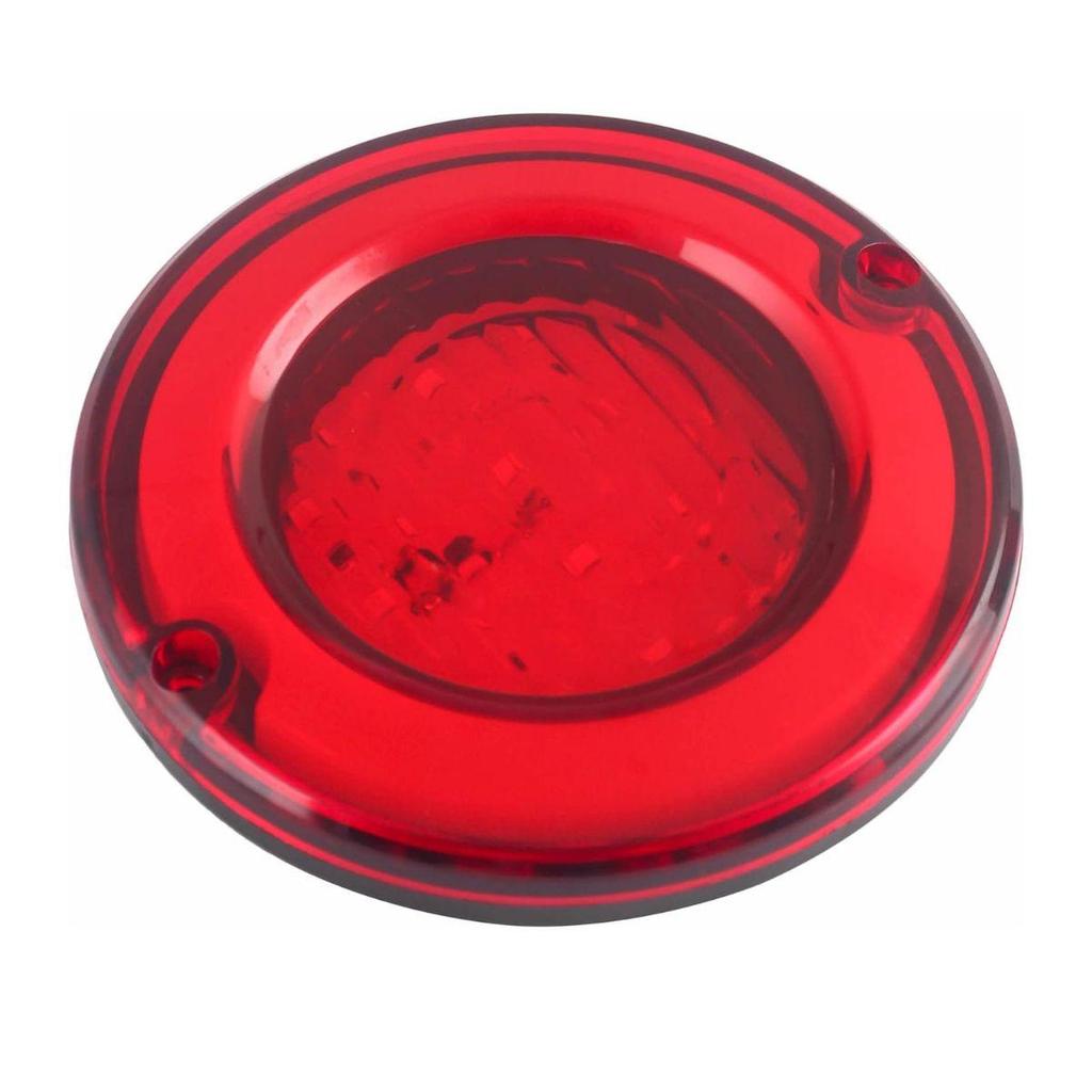 Vintage Small Round LED Tail Lights 24V 100mm – Rear Stop Brake Lamp Set (2 Pcs) for Iveco Bus, Camper & Sidecar