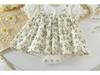Super Cute Summer Princess Romper: Thin Style, Printed, Short Sleeve, Snap Crotch