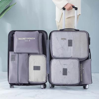 7 stücke Reise Lagerung Tasche Große Kapazität Koffer Lagerung Gepäck Kleidung Sortierung Organizer Set Beutel Fall Schuhe Verpackung Cube