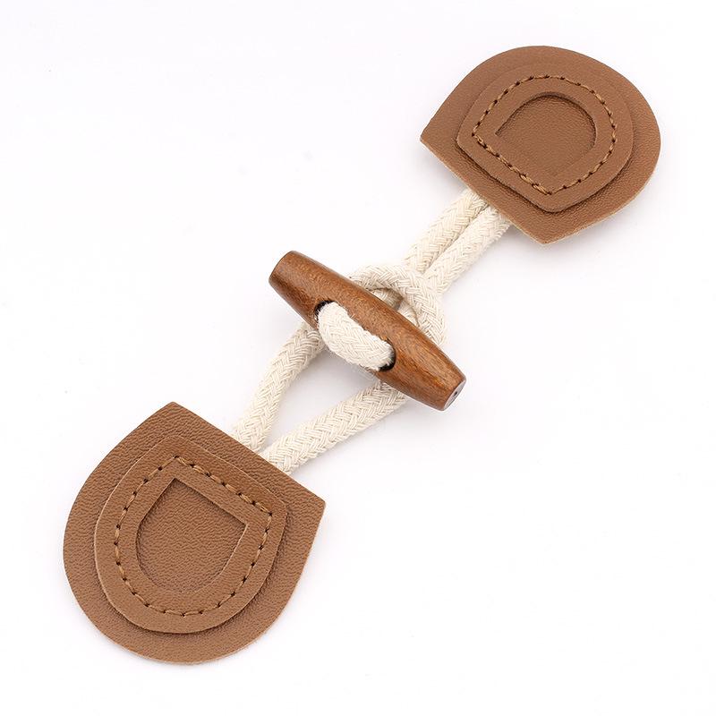 Skórzany guzik z rogu Płaszcz wełniany Guzik Wiatrówka Sweter Kurtka Pasek Akcesoria