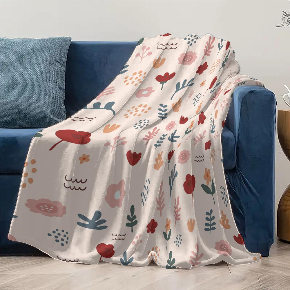 Cute Floral Baby Blanket Soft Fleece Throw for Toddler Girls Kids Children Gift Gift for Newborn Boys Girls