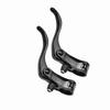 1pair Aluminum Alloy 24mm Mountain Bike Disc Brake Bar Handle   Cycling Accessory (Black)