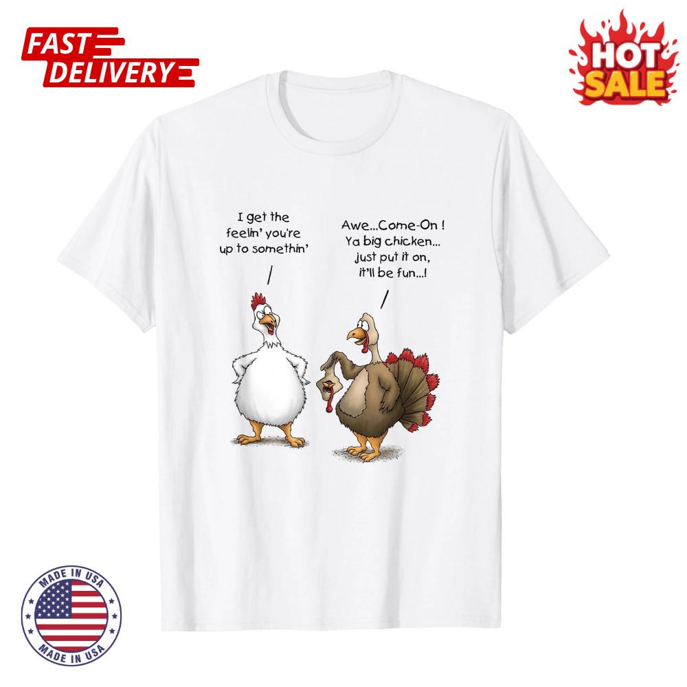 SALE Thanksgiving Funny Turkey Cartoon Novelty Graphic Inspired Unisex T-Shirt XXL