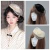 Mesh Mesh Hat Hair Clip British Style Headwear Elegant Mesh Formal Hat Hairpin  Women