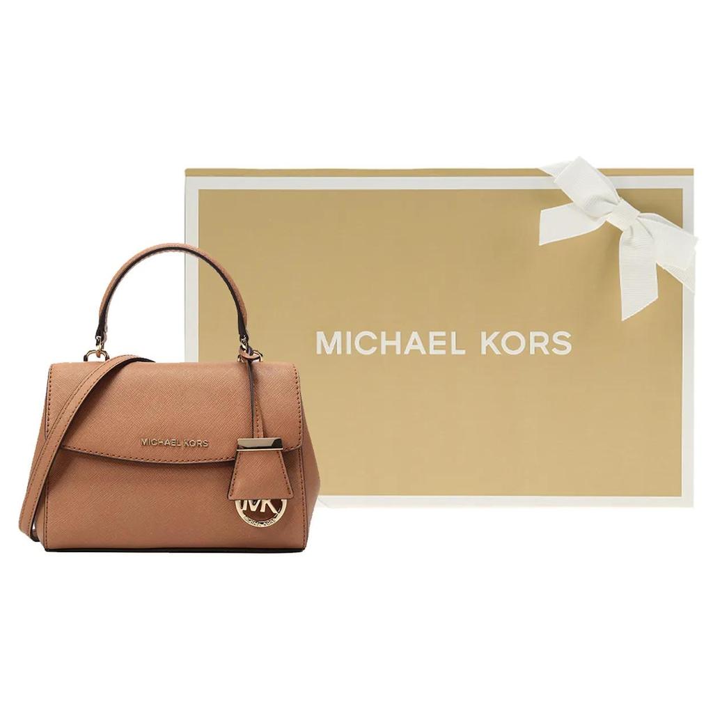 MICHAEL KORS Ava Cow Leather Handbag , Shoulder Bag , Crossbody Bag Mini Women's Butter Brown (Unisex) Handbags 32F5GAVC1L 203