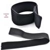 Ziyi 2-Pack Black Elastic Hook and Loop Straps