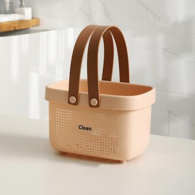 Portable Multifunctional Bath Toiletry Bag Large Capacity Creative Shower Storage Basket Hollow Wash Bag Picnic Tote Bag Pool