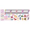 Heart Wall Sticker Baby Growth Chart Under Sea Animal Height Measure Decal