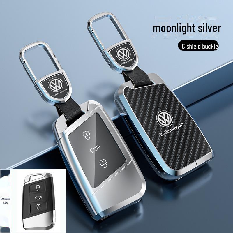 Kryt klíče Volkswagen Lavida pro 24 modelů - Sagitar, Tanyue, Tiguan, Bora a další - Skořepina s přezkou na tašku do auta - Chraňte své klíče stylově.