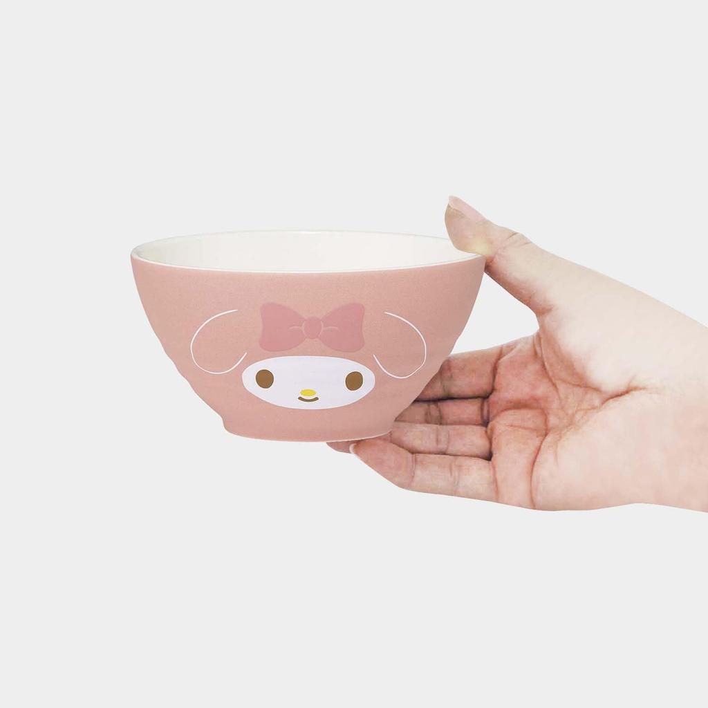 Skater 320ml Ceramic Rice Cute Gift for Sanrio My Bowl, Small, Adults, Melody, Girls, CHRB2-A