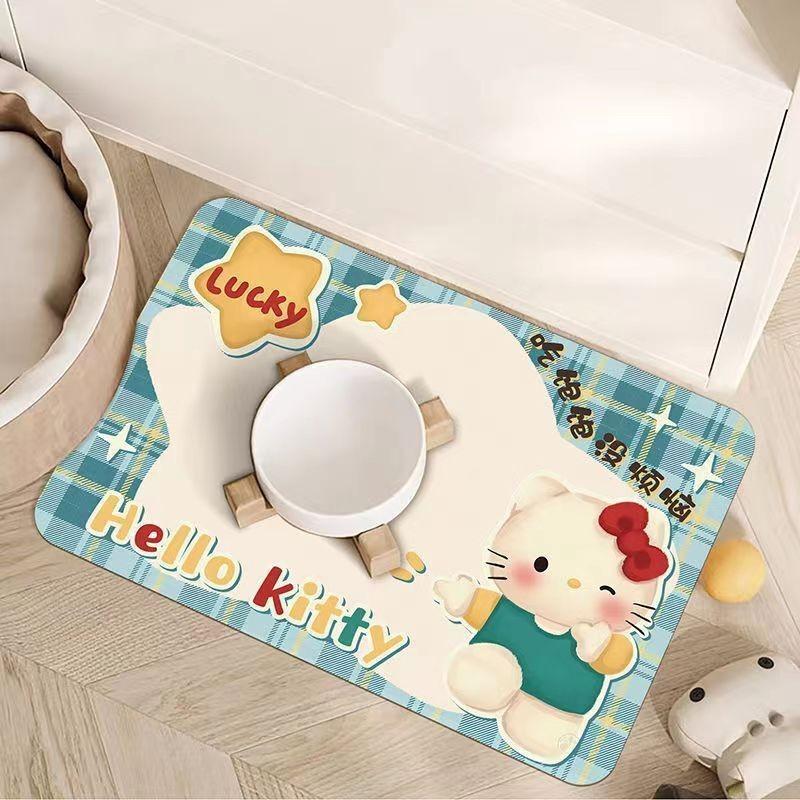 Cute Animal Silicone Diatomite Spillproof Pet Feeding Mat For Dining And Feeding