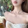 Female Bow Double Layered Niche Necklace