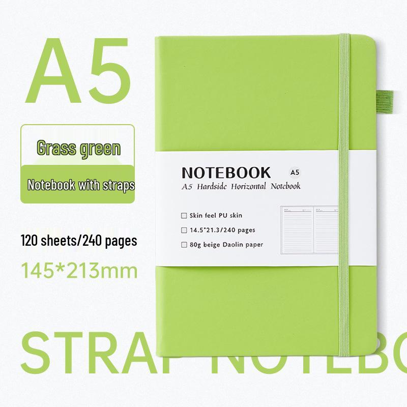 Minimalistisches A5 Notizbuch mit Gummiband für Geschäftsbesprechungen und das Büro